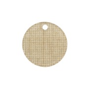 Sequin rond en plexiglas 19 mm effet toile de jute beige x1|raw }}