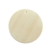 Pendentif rond en bois brut naturel 30 mm pour la création de bijoux fantaisie x1|raw }}