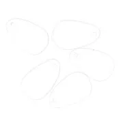 Breloque goutte en résine effet verre dépoli 15x24.5 mm - Transparent x1