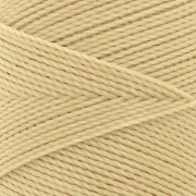 Bobine de fil ciré Linhasita pour micro macramé 1 mm - Jaune Paille (1046) x168m