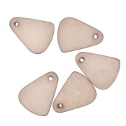 Breloque goutte en résine effet verre dépoli 15x20 mm - Marron transparent x1|raw }}