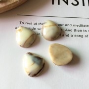 Cabochon poire en résine 18x20 mm à coller - imitation Jaspe paysage x1