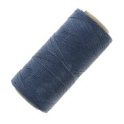 Bobine de fil ciré Linhasita pour micro macramé 0.5 mm Bleu Jean foncé (275) x335m