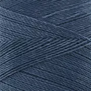 Bobine de fil ciré Linhasita pour micro macramé 0.5 mm Bleu Jean foncé (275) x335m