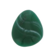Cabochon poire en résine 18x20 mm à coller - imitation Malachite x1|raw }}