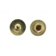 Fermoirs à visser 8 mm pour lacet 10 mm Doré à l'or fin x2