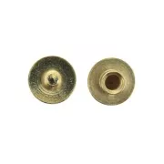 Fermoirs à visser 8 mm pour lacet 10 mm Doré à l'or fin x2
