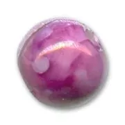 Perle en céramique 12 mm Pourpre marbré