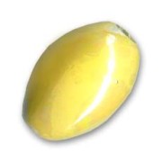 Olive en céramique 18x13 mm Jaune irisé
