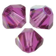 Toupies en cristal PureCrystal 5328 3 mm - Fuchsia AB x50|raw }}