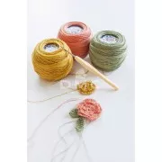 Crochet acier avec manche ergonomique DMC - 0.5 mm - Mint x1