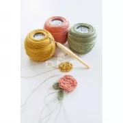 Crochet acier avec manche ergonomique DMC - 2 mm - Jaune x1