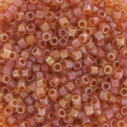Miyuki Delica 11/0 DB1733 - Opal AB Lined Dark Peach x8g|raw }}