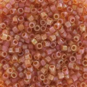 Miyuki Delica 11/0 DB1733 - Opal AB Lined Dark Peach x8g