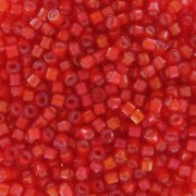 Miyuki Delica 11/0 DB1780 - Flame Red AB Lined White x8g|raw }}