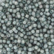 Miyuki Delica 11/0 DB1793 - Gray AB Lined White x8g