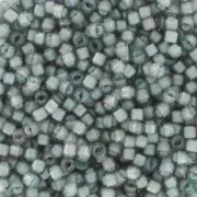 Miyuki Delica 11/0 DB1793 - Gray AB Lined White x8g