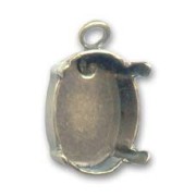 Serti griffe pendentif pour cabochon PureCrystal 4120 14x10 mm - Bronze x1