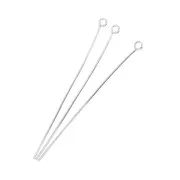 Clous tête ronde 51x0.70 mm - Placage Argent fin x 25