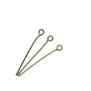 Clous tête ronde 25x0.70 mm - Bronze x 25