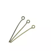 Clous tête ronde 25x0.70 mm - Bronze x 25