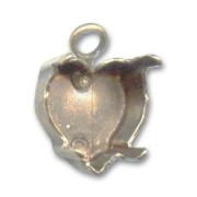 Serti griffe pendentif pour cabochon PureCrystal 4800 11x10 mm bronze