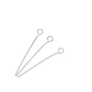 Clous tête ronde 25x0.70 mm - Placage Argent fin x 25