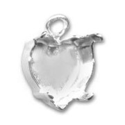 Serti griffe pendentif pour cabochon PureCrystal 4800 11x10 mm argenté