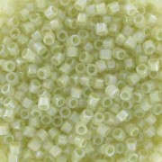 Miyuki Delica 11/0 DB1765 - Opal AB Lined Spkl Celery x8g|raw }}