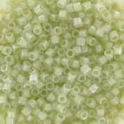 Miyuki Delica 11/0 DB1765 - Opal AB Lined Spkl Celery x8g