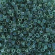 Miyuki Delica 11/0 DB1768 - Opal AB Lined Forest Geen x8g