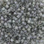 Miyuki Delica 11/0 DB1770 - Opal AB Lined Spkl Pewter x8g