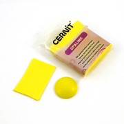 Pâte polymère Cernit Opaline 56 gr - Jaune Primaire 717
