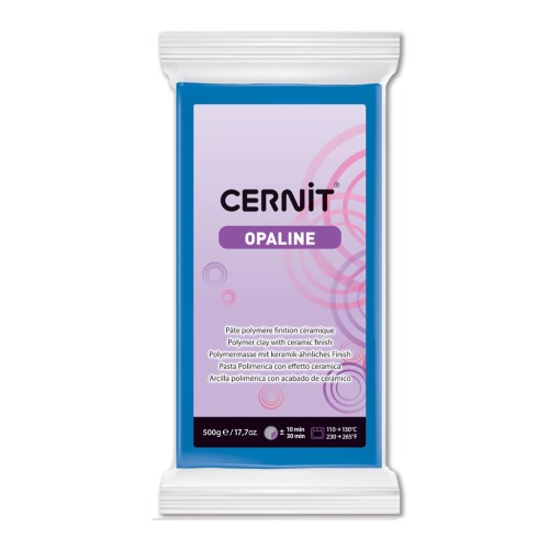 Pâte polymère Cernit Opaline 500 gr - Bleu Primaire 261