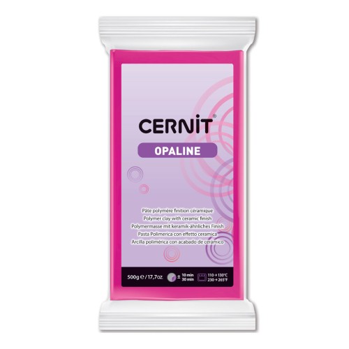 Pâte polymère Cernit Opaline 500 gr - Magenta 460