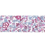 Biais en tissu Liberty - Katie and Millie - Fuchsia x1m