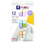 Assortiment de 12 couleurs de Pâte Fimo Soft Pastel|raw }}