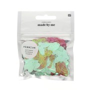 Assortiment d'intercalaires en plastique pour création de bijoux DIY - Vert/Rouge|raw }}