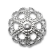 Coupelle filigranée 14 mm argenté vieilli x1