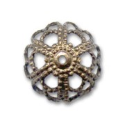 Coupelle filigranée 12 mm bronze x1