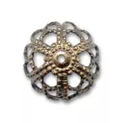 Coupelle filigranée 12 mm bronze x1