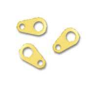 Attaches ovales 9x5 mm doré à l'or fin x144|raw }}