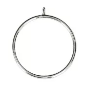 Bague pour semi-percée 6 / 8 et 10 mm en Argent 925 Taille 54 x1