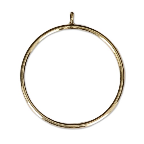 Bague Taille 57 pour semi-percée 6 - 8 - 10 mm en Gold filled (or laminé)  x1