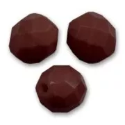 Facettes 8 mm Opaque Chocolate x20