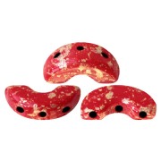 Arcos® par Puca® 5x10 mm Red Coral Gold Splash x10g