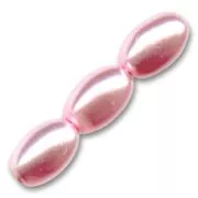 Olives nacrées 6x4 mm Light Rose x50
