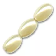 Olives nacrées 6x4 mm Cream x50