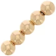 Perles rondes 6 mm - Gold filled Light (or laminé) x5