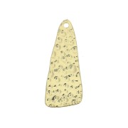 Sequin triangle martelé pour la création de bijoux fantaisie 25x10mm - Doré x1